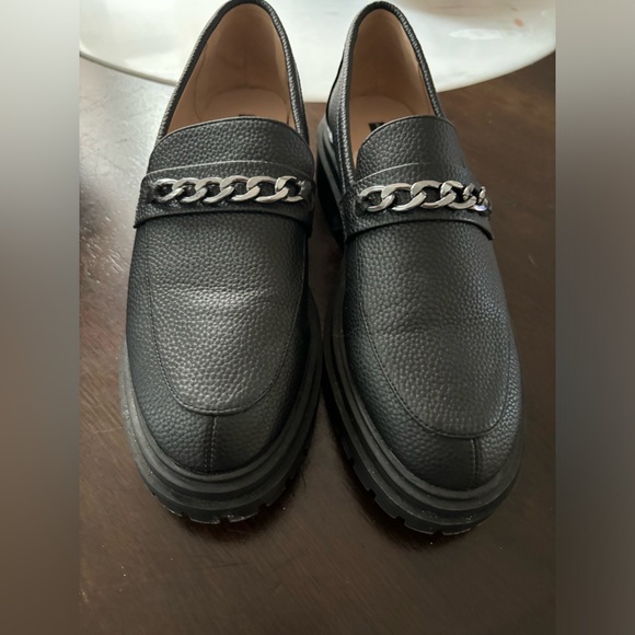 French Connection Tatiana Woman's Size 9 Vegan Leather Upper Black Chunky Soles - Picture 1 of 7